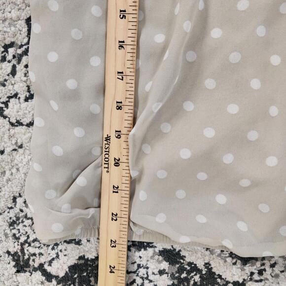 Express Polka Dot Cold Shoulder Tank Top Tunic Size L - Picture 7 of 8